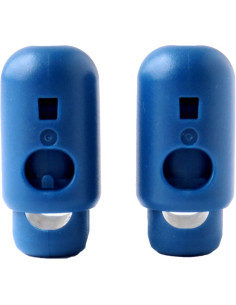 Set aus 2 Kordelstoppern YKK - Petrolblau