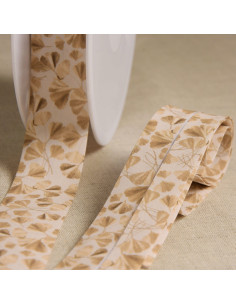 Ginkgo-Schrägband - Beige