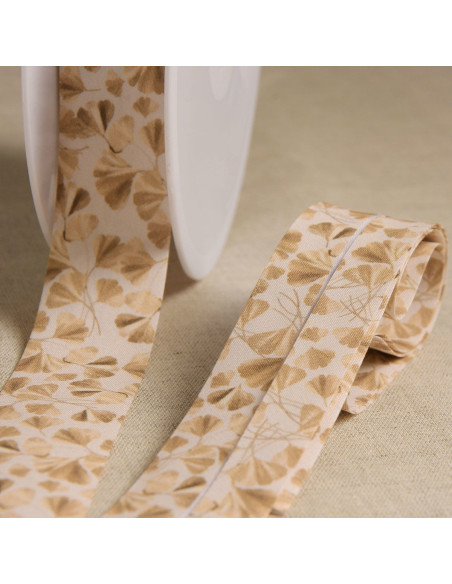 Ginkgo-Schrägband - Beige