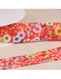 Blumenmuster - Rot