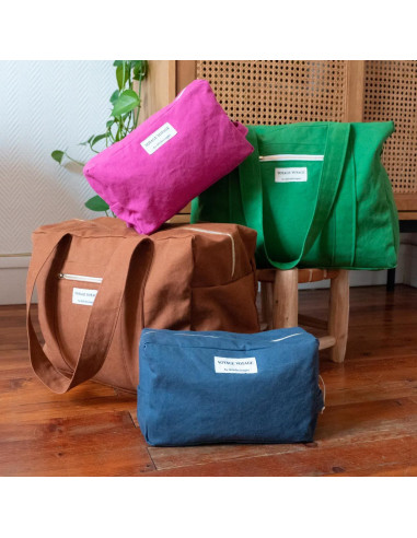 Set von 5 gewebten Etiketten - Reise