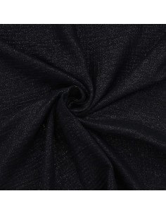 Irisierter doppellagiger Baumwollstoff - Schwarz