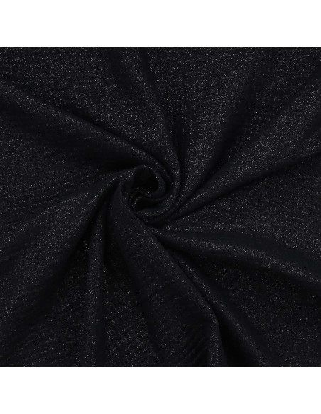 Irisierter doppellagiger Baumwollstoff - Schwarz
