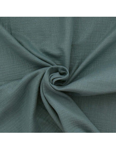 Irisierter doppellagiger Baumwollstoff - Blaugrau
