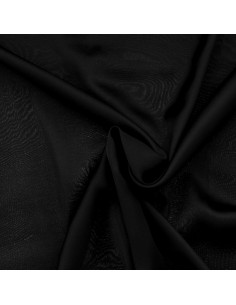 Viskose-Satin-Stoff - Schwarz