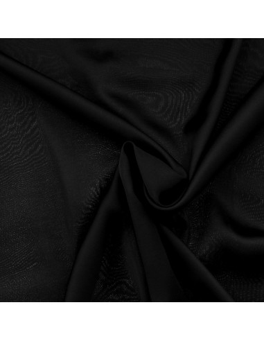 Viskose-Satin-Stoff - Schwarz