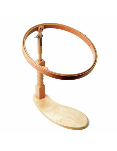 Stickrahmen unter dem Oberschenkel