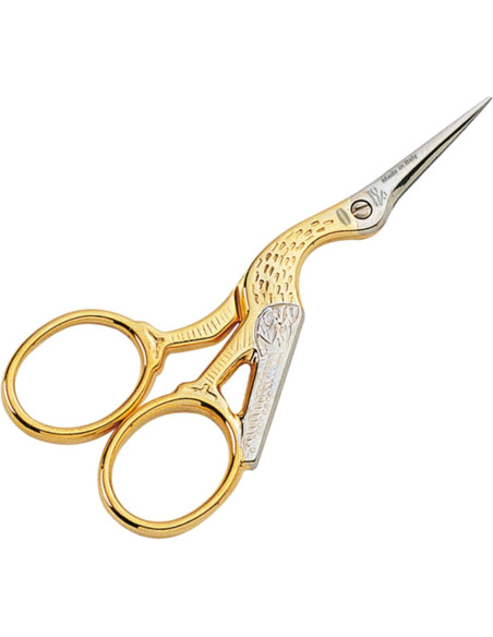 Storch-Stickschere Gold Premax 9 cm