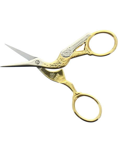 Storch-Stickschere Gold Premax 9 cm