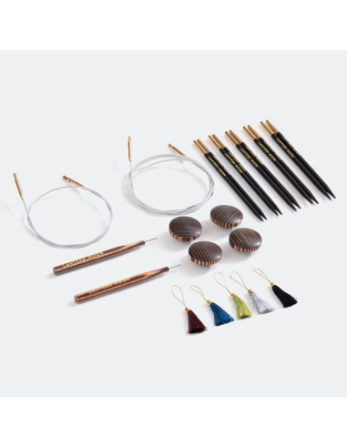 Grace Lantern Moon Nadelset aus Ebenholz