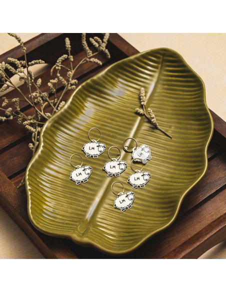 Set mit 6 Schaf-Maschenmarkierern von Lantern Moon