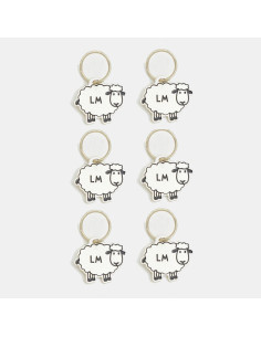 Set mit 6 Schaf-Maschenmarkierern von Lantern Moon 2