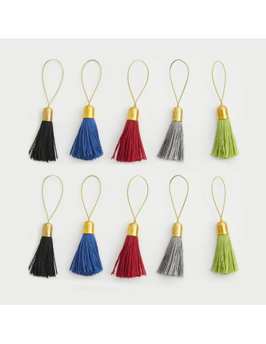 Set mit 10 Pompon-Maschenmarkierern von Lantern Moon