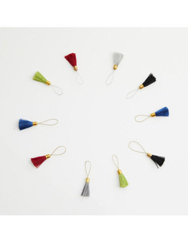 Set mit 10 Pompon-Maschenmarkierern von Lantern Moon