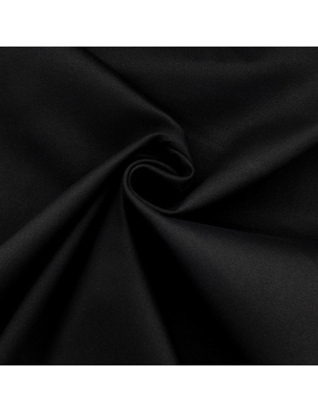Stretch-Baumwollgabardine - Schwarz