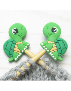 Maschenstopper für Stricknadeln - Schildkröte