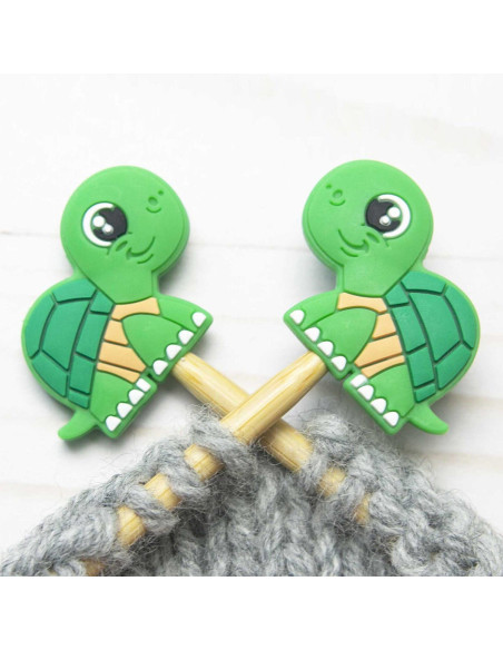 Maschenstopper für Stricknadeln - Schildkröte