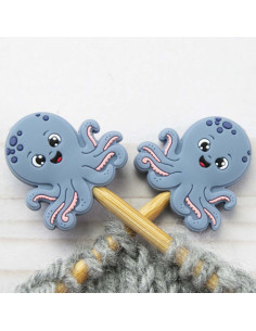 Maschenstopper für Stricknadeln - Oktopus