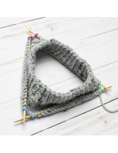 Set aus 6 mehrfarbigen Maschenstoppern für Stricknadeln 2