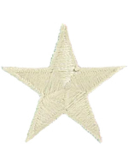 Beigefarbener aufbügelbarer Stern-Patch