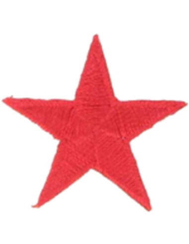 Aufbügelbarer Aufnäher roter Stern