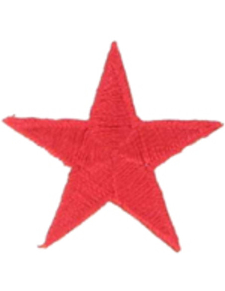 Aufbügelbarer Aufnäher roter Stern