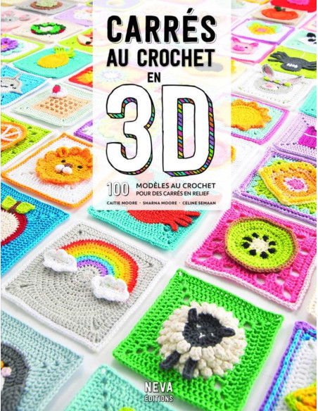 3D-Häkelquadrate Buch