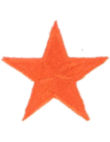 Bügelaufnäher orangefarbener Stern