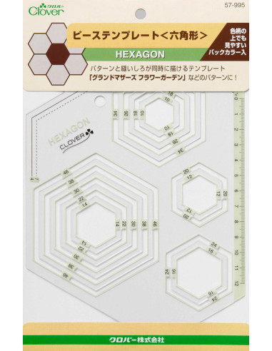 Patchwork-Schablone Hexagone Clover