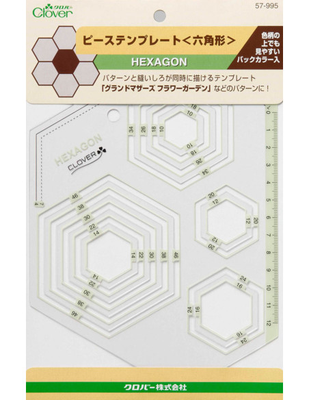 Patchwork-Schablone Hexagone Clover