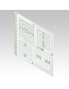 Patchwork-Schablone Diamond 60° Clover 2