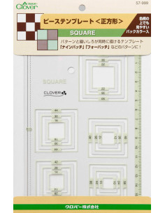 Patchwork-Schablone Quadrate Clover