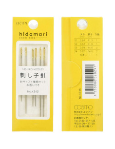 Paket mit 6 Sashiko-Nadeln Hidamari Cosmo Lecien