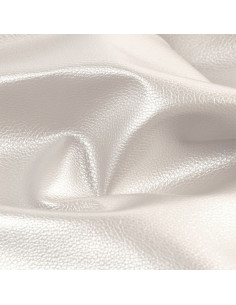 Karla Star Stoffstück 140 cm x 50 cm - Metallisch Weiß 2