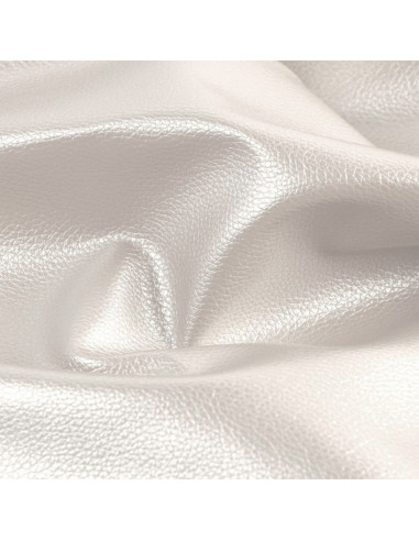 Karla Star Stoffstück 140 cm x 50 cm - Metallisch Weiß