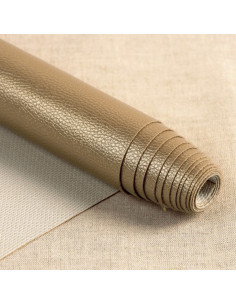 Karla Star Stoffstück 140 cm x 50 cm - Dunkelgold metallisch