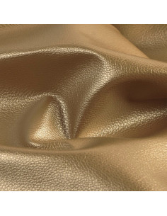 Karla Star Stoffstück 140 cm x 50 cm - Dunkelgold metallisch 2