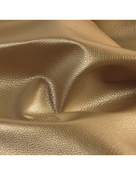 Karla Star Stoffstück 140 cm x 50 cm - Dunkelgold metallisch