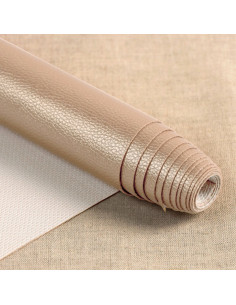 Karla Star Stoffstück 140 cm x 50 cm - Dunkelmetallisches Taupe