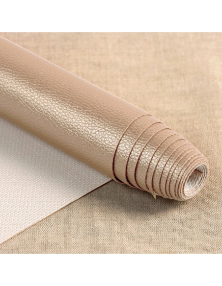 Karla Star Stoffstück 140 cm x 50 cm - Dunkelmetallisches Taupe