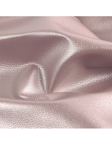Karla Star Kunstlederstück 140 cm x 50 cm - Metallic Rosa
