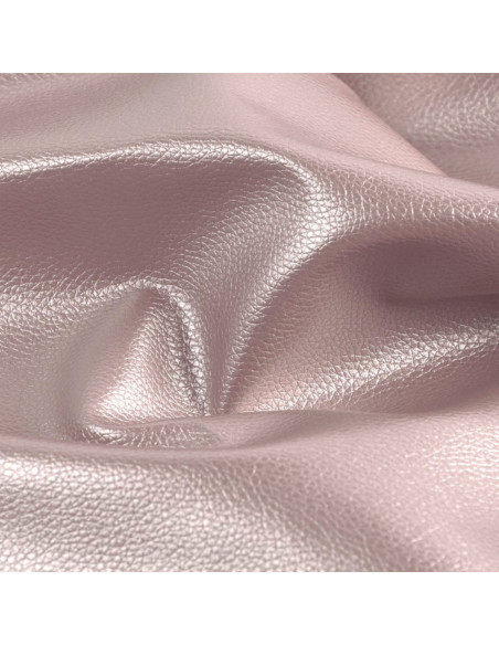 Karla Star Kunstlederstück 140 cm x 50 cm - Metallic Rosa