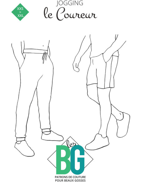 Jogging- und Shorts-Muster für Herren Der Läufer - Les BG