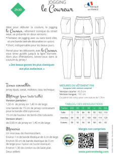 Jogging- und Shorts-Muster für Herren Der Läufer - Les BG 2