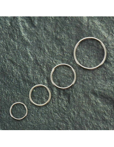 Metallring für BH - Silber