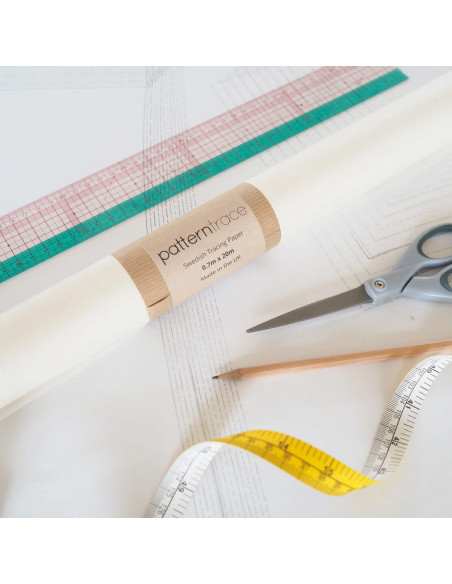 Schwedische Transparentpapierrolle für Schnittmuster - 0,70 cm x 20 Meter
