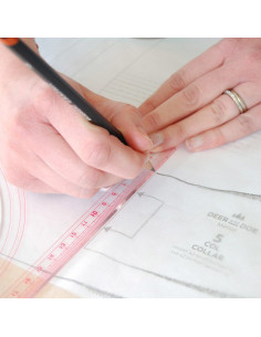 Schwedische Transparentpapierrolle für Schnittmuster - 0,70 cm x 20 Meter 2