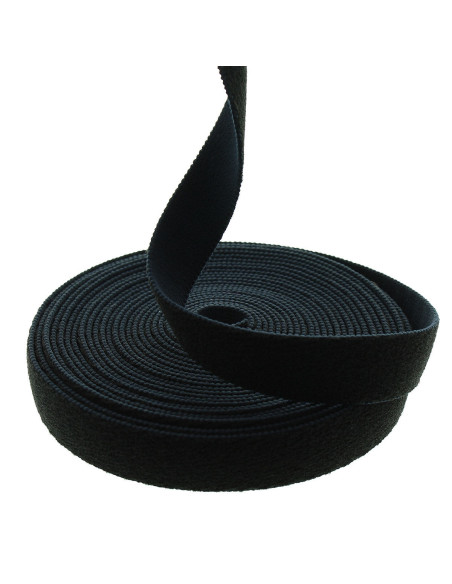 Elastisches Klettband zum Nähen - Schwarz
