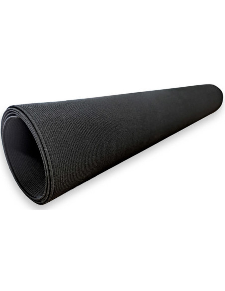 Extra breites schwarzes Gummiband - 45 cm x 1 Meter