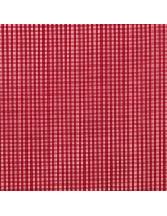 Baumwoll-Popeline-Stoff - Vichy-Karo - Rot 2